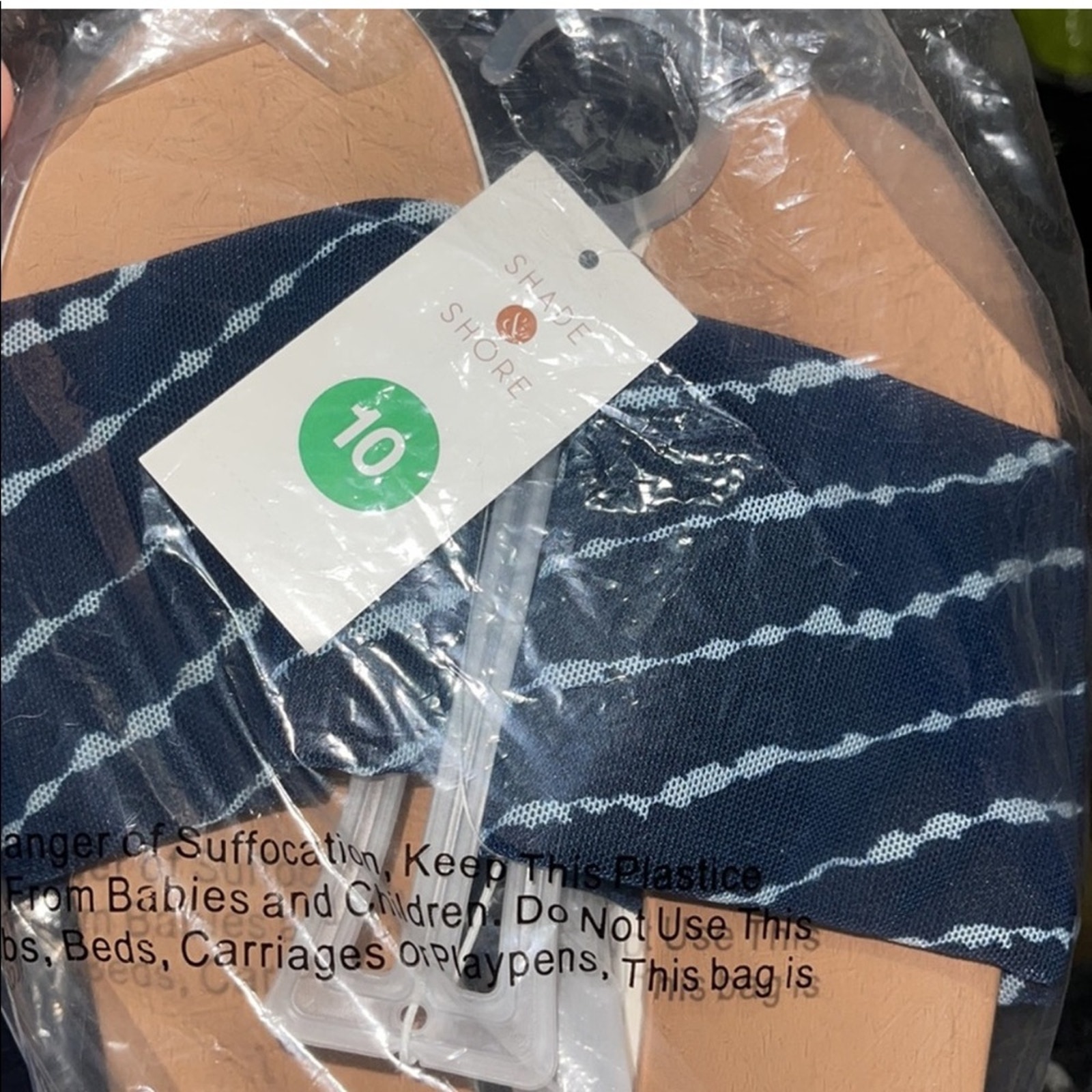Shade & Shore Sandals Pool Slides Kassidy Platform Nwt Sz 10 Tie Dye — image 5 of 8